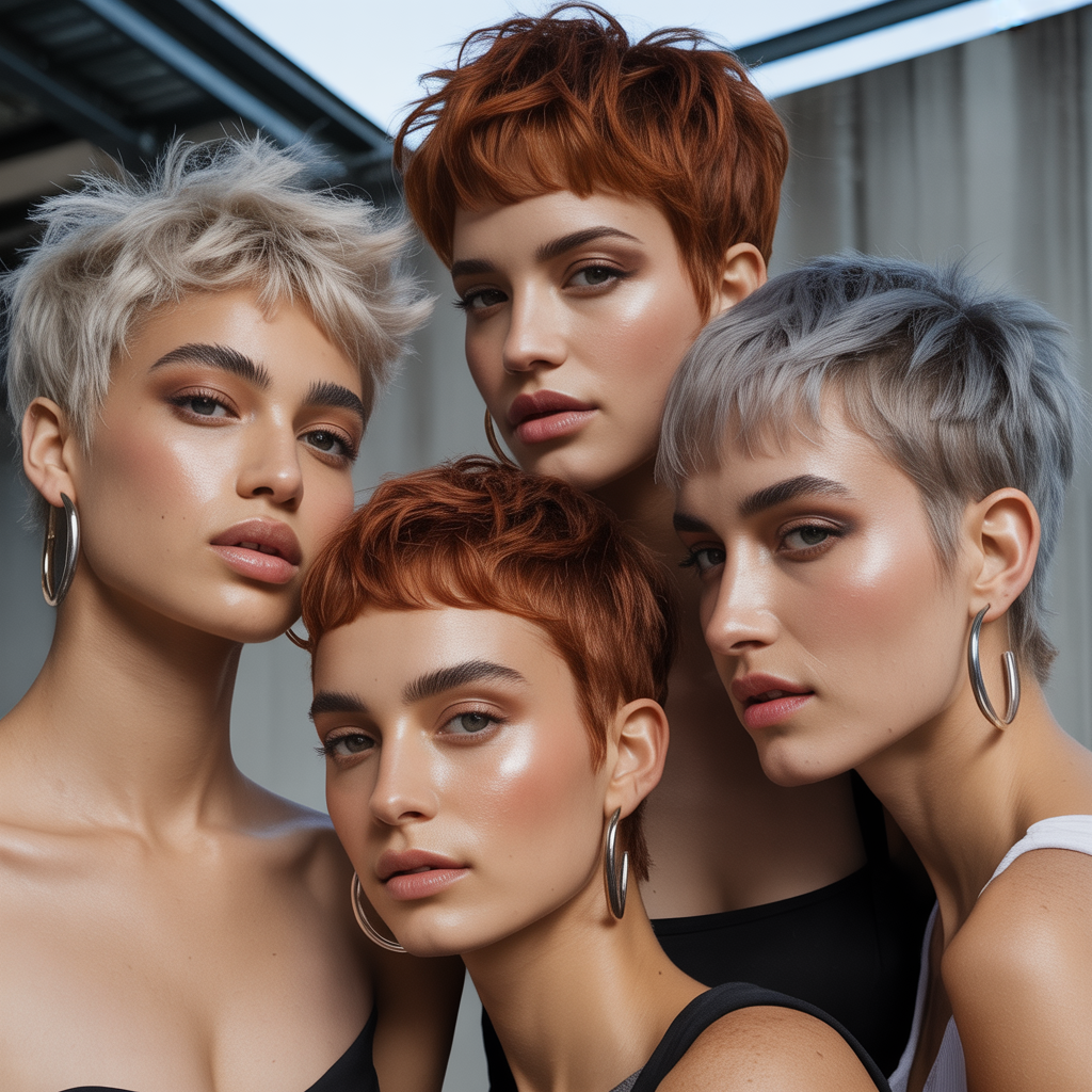 messy short hairstyles