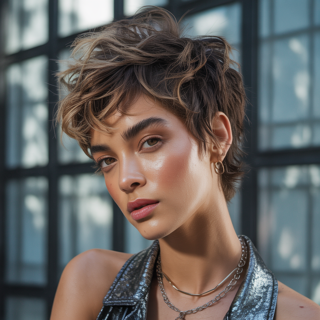 messy short hairstyles