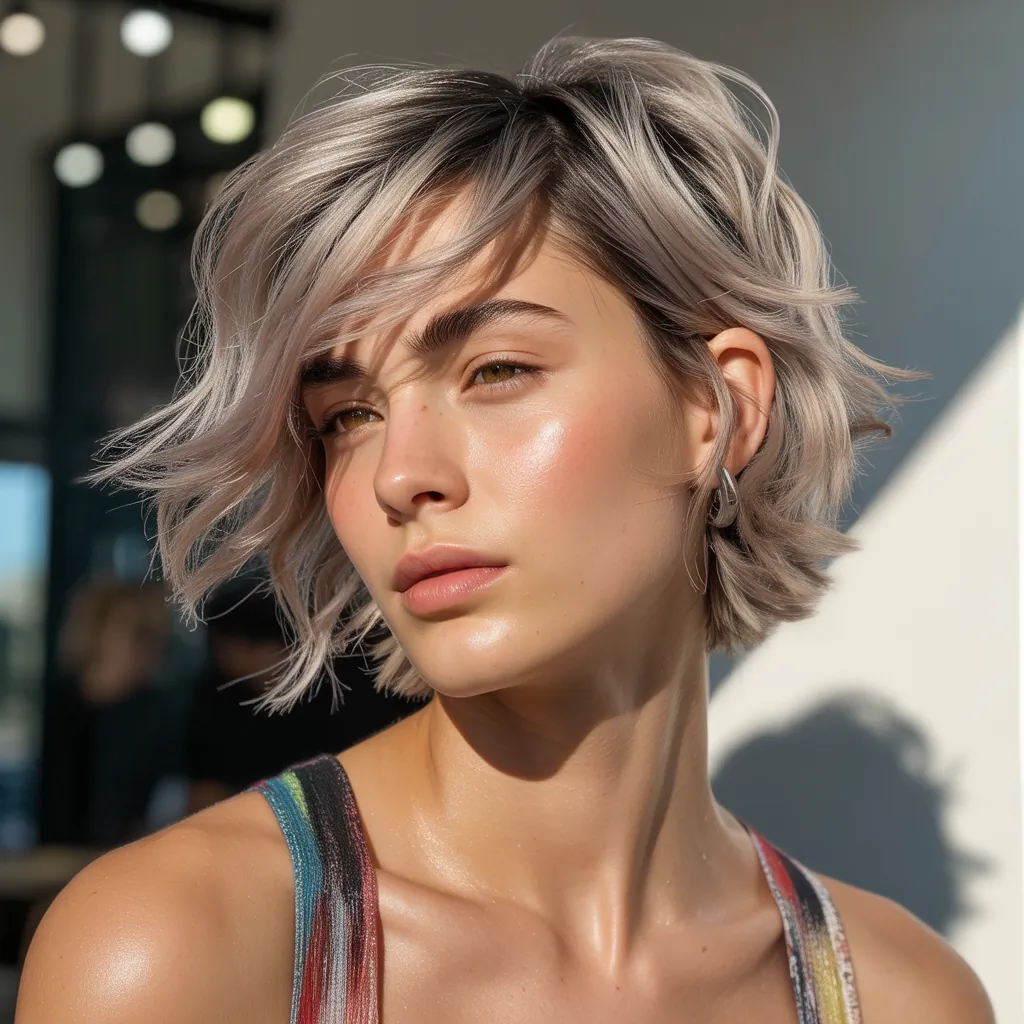 messy short hairstyles