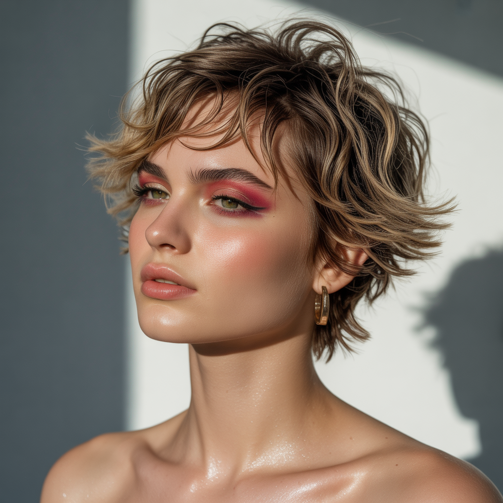 messy short hairstyles