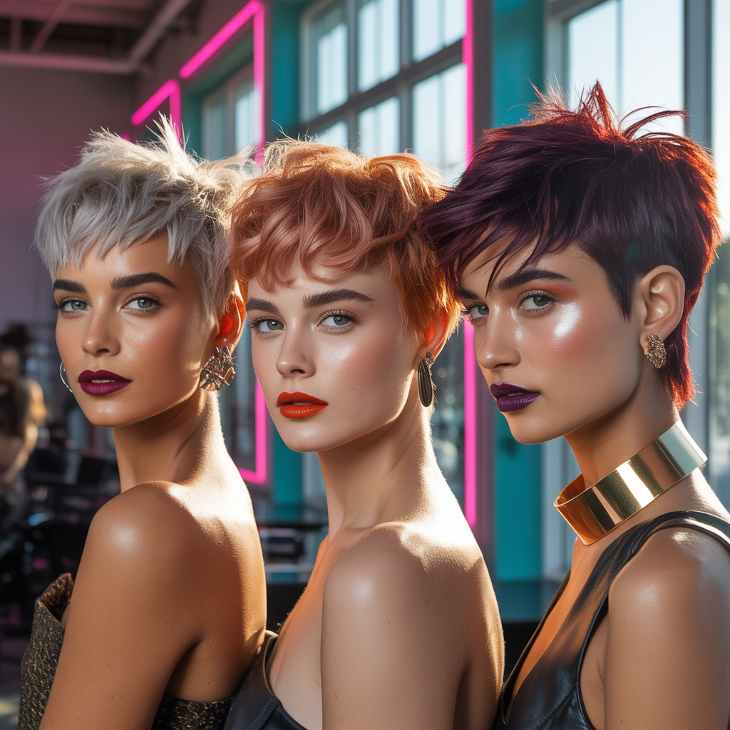 messy short hairstyles