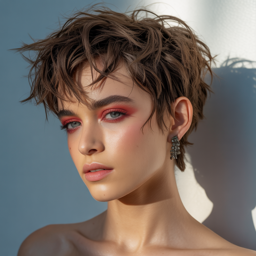 messy short hairstyles