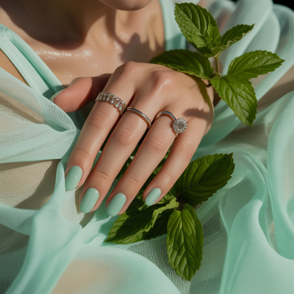 mint nails