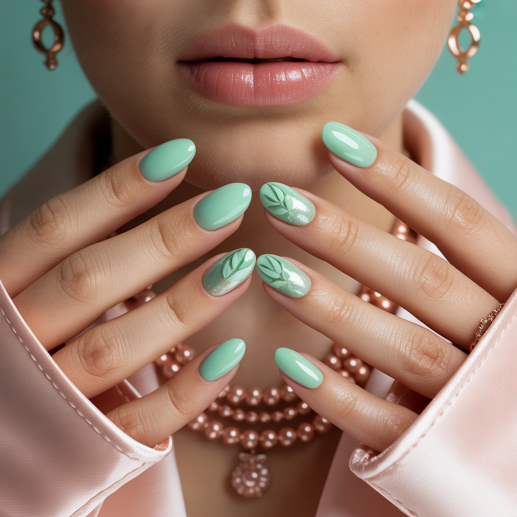 mint nails