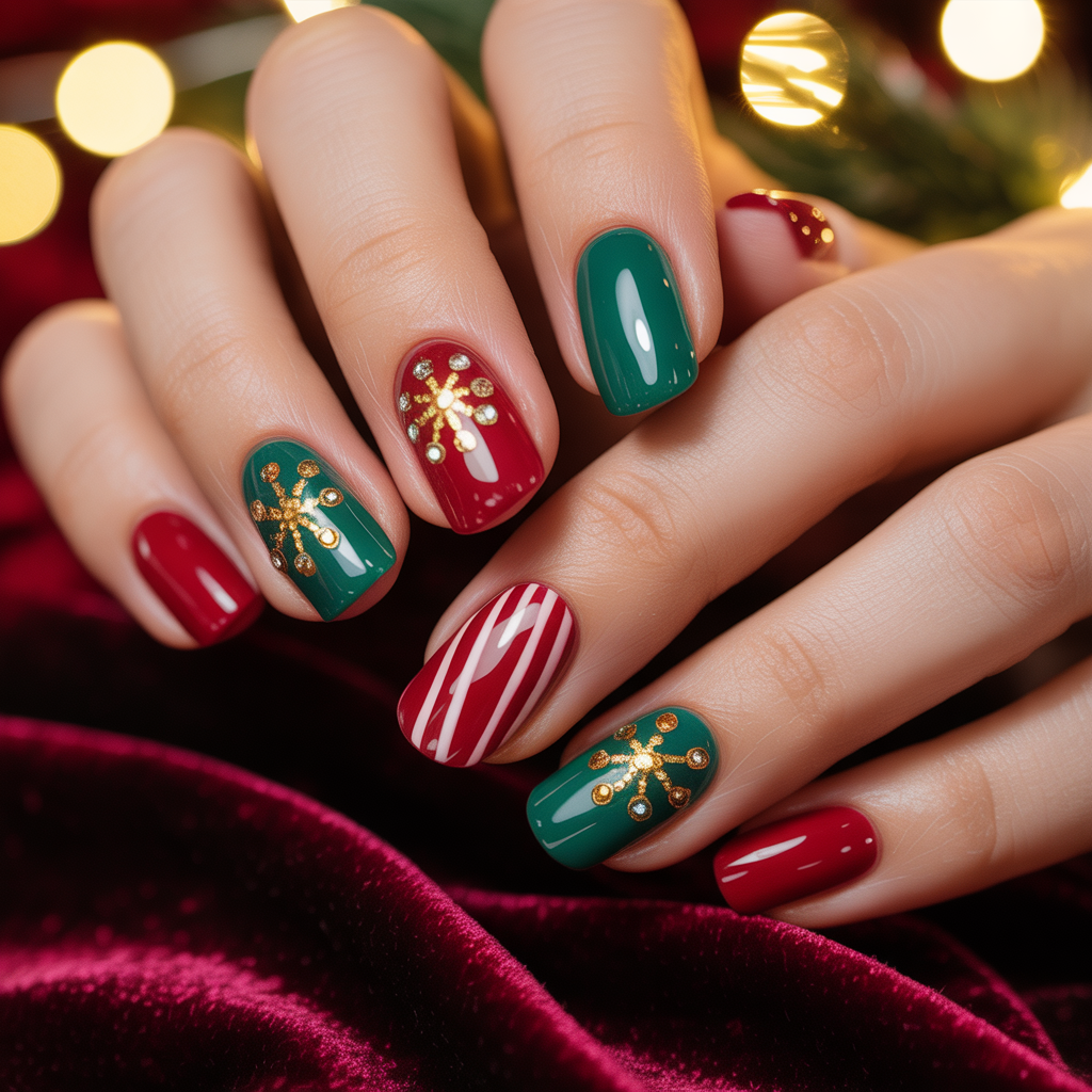 nails art christmas