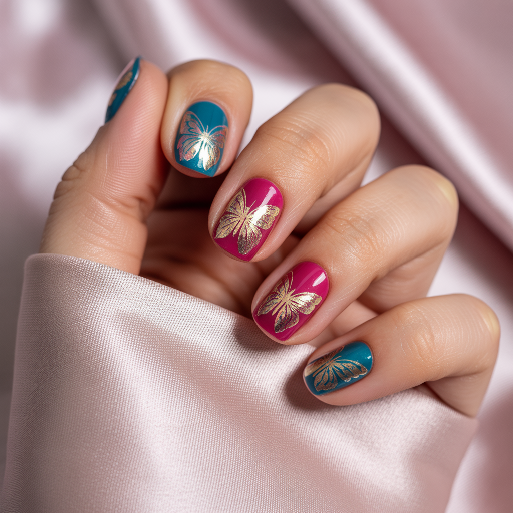 nails butterfly