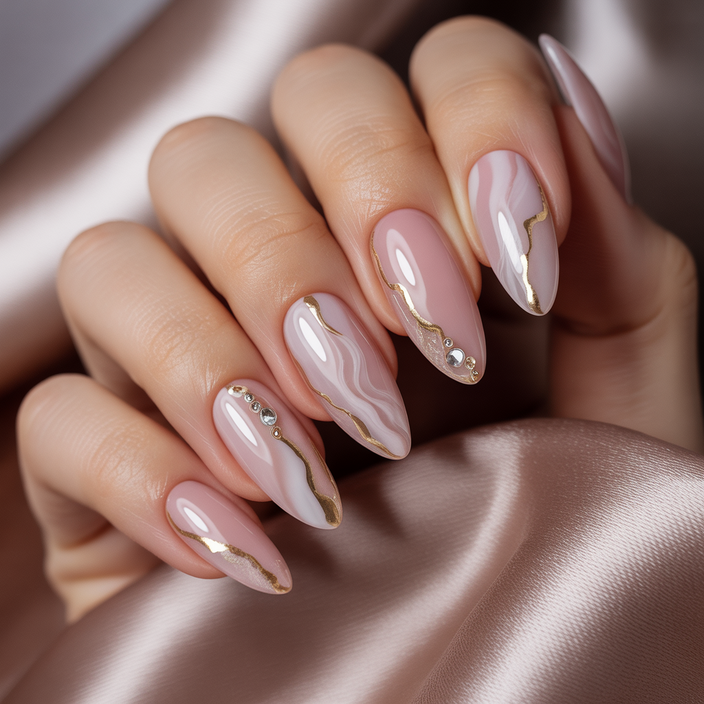 nails design almond