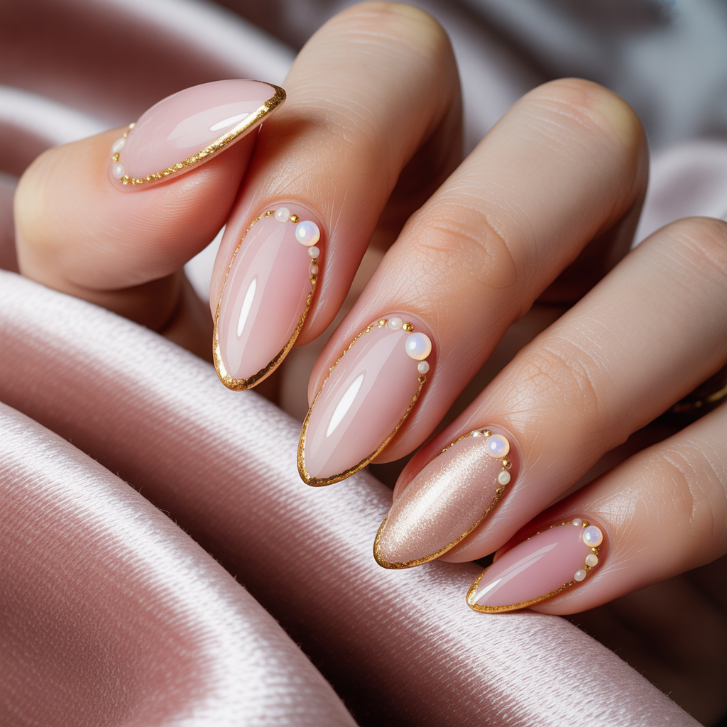 nails design almond