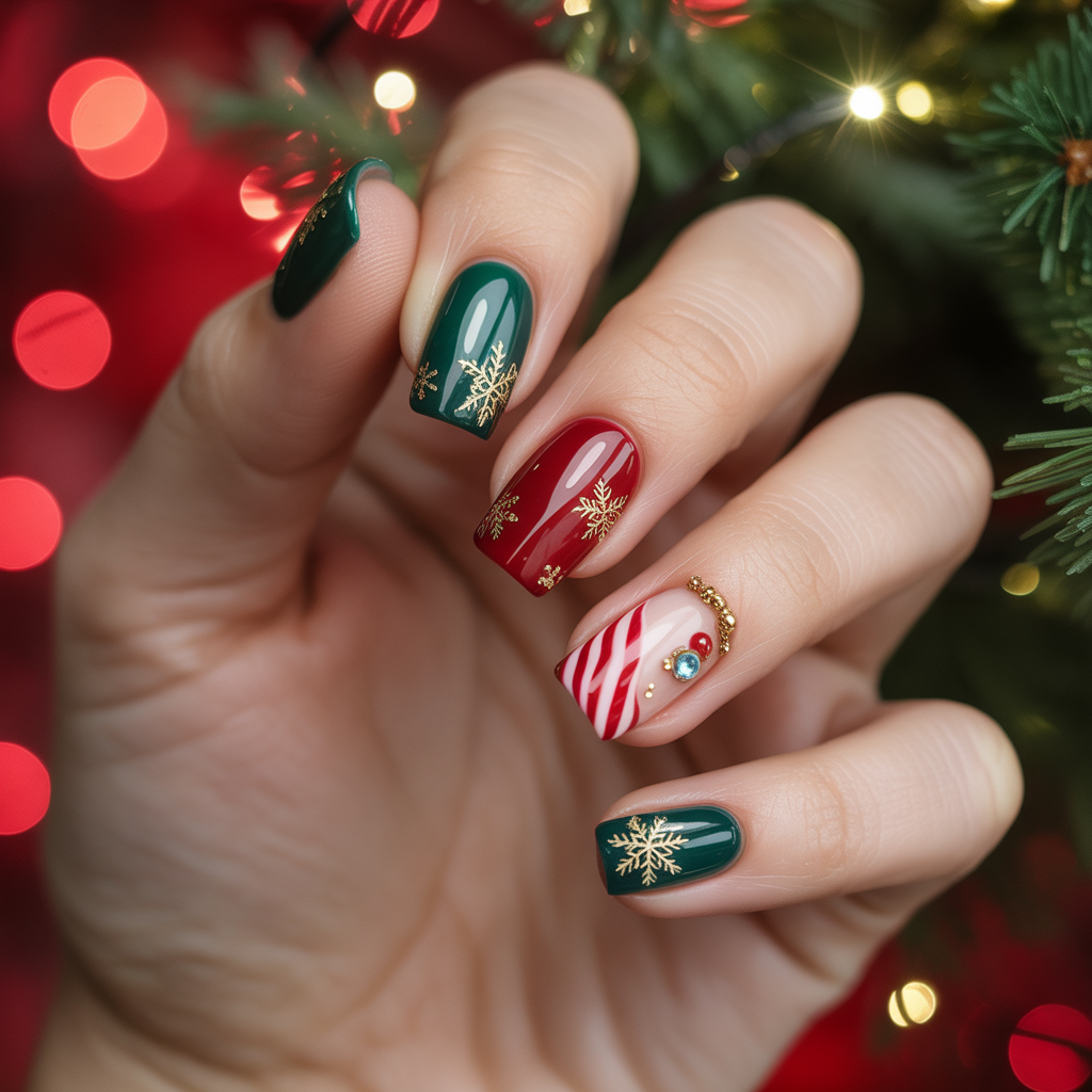 nails design christmas