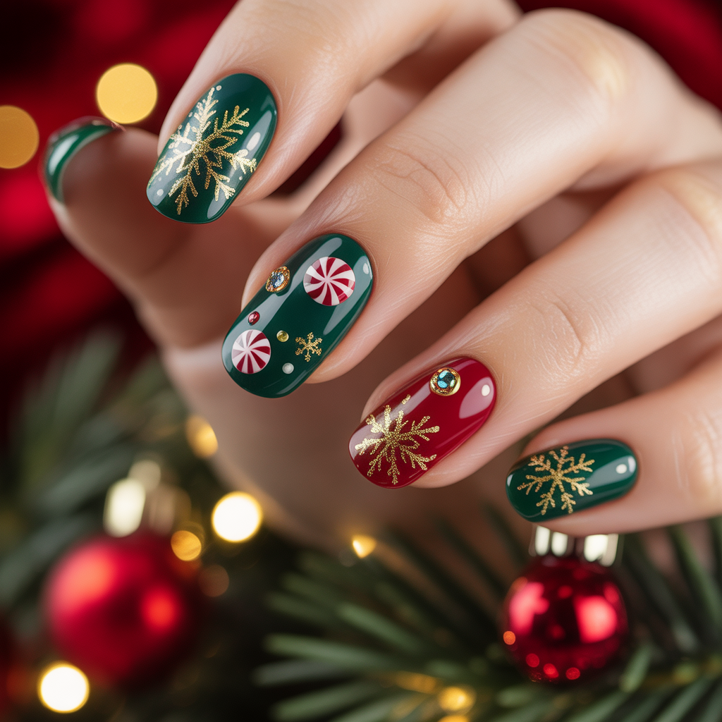 nails design christmas