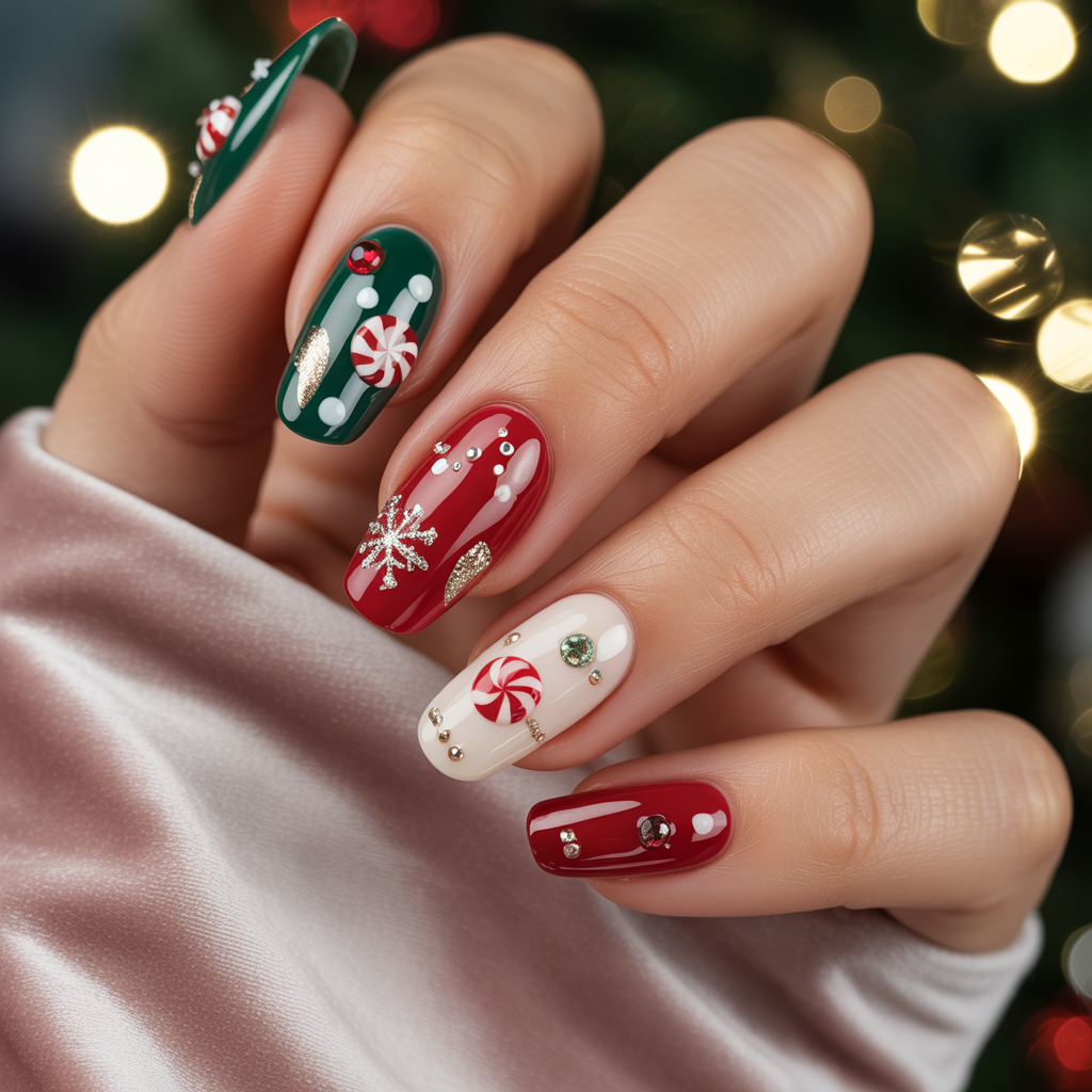 nails design christmas