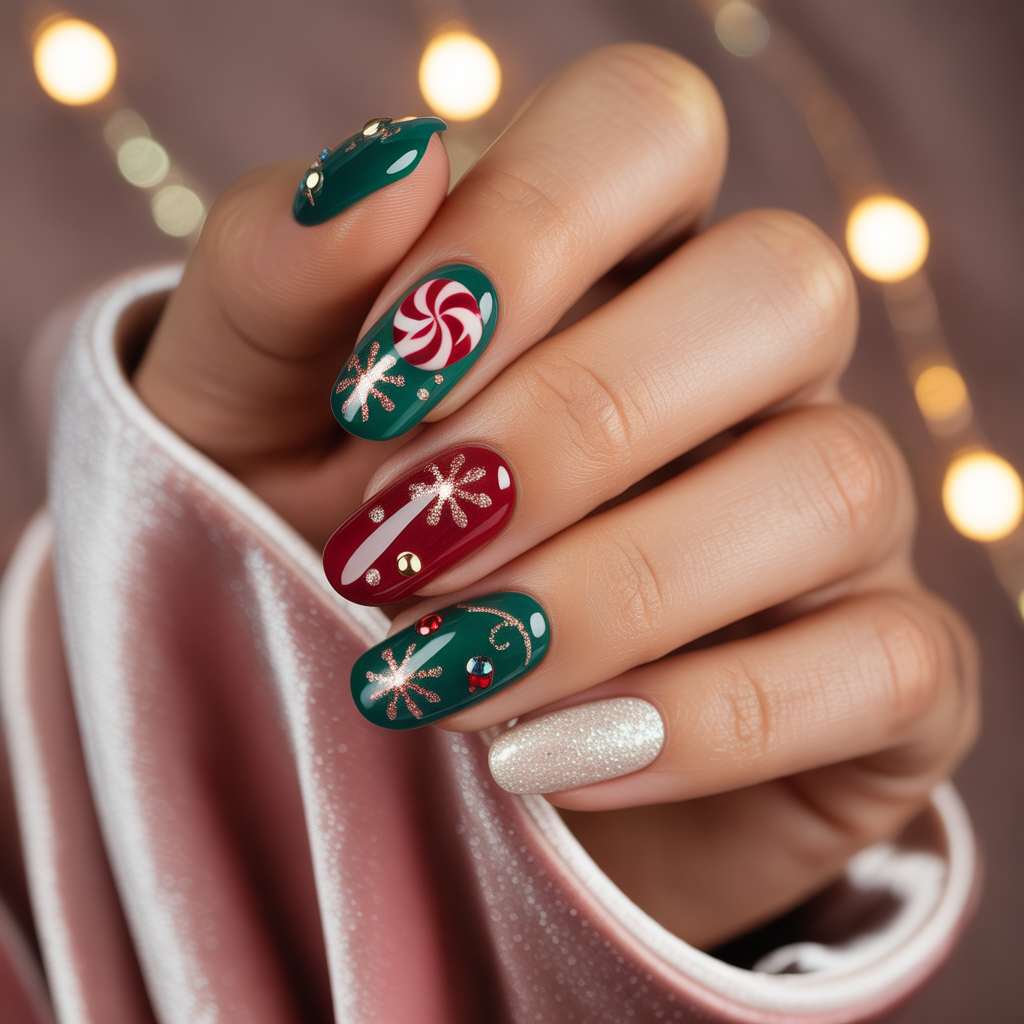 nails design christmas
