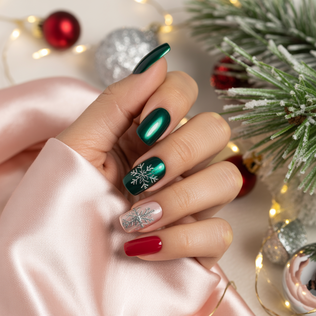 nails design christmas