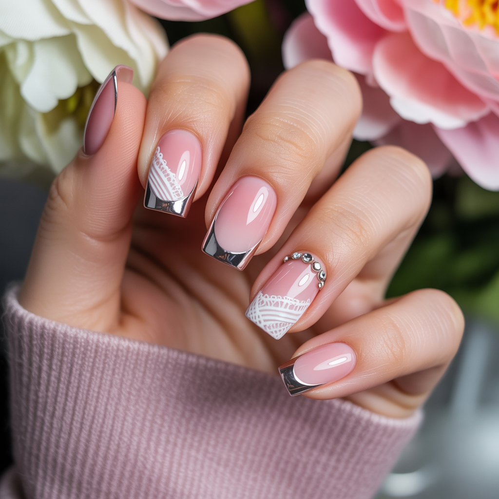nails design pink