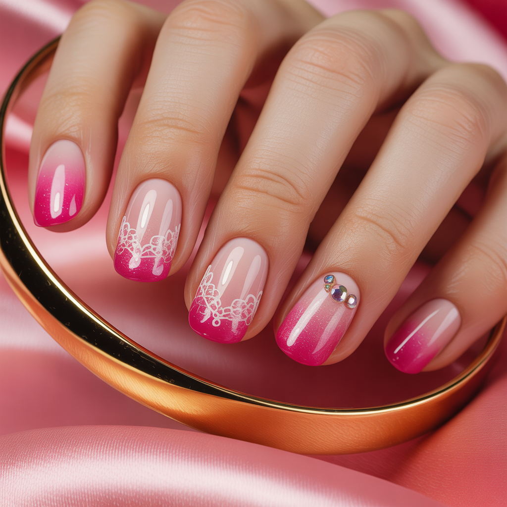 nails design pink