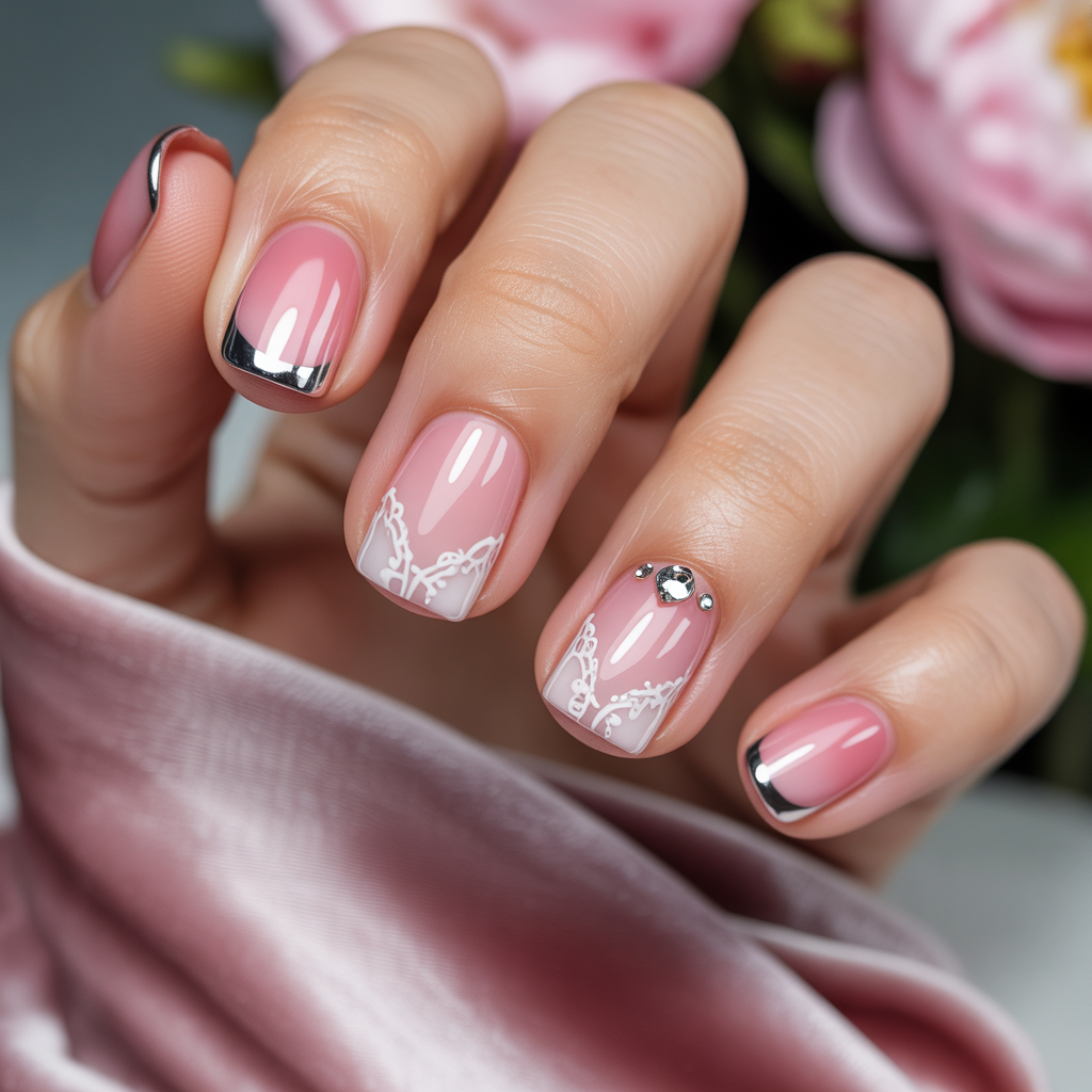 nails design pink