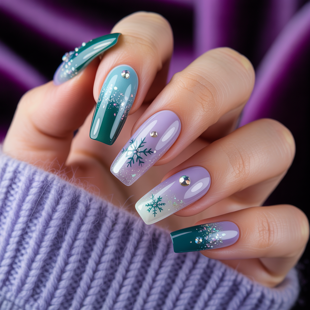 nails design winter