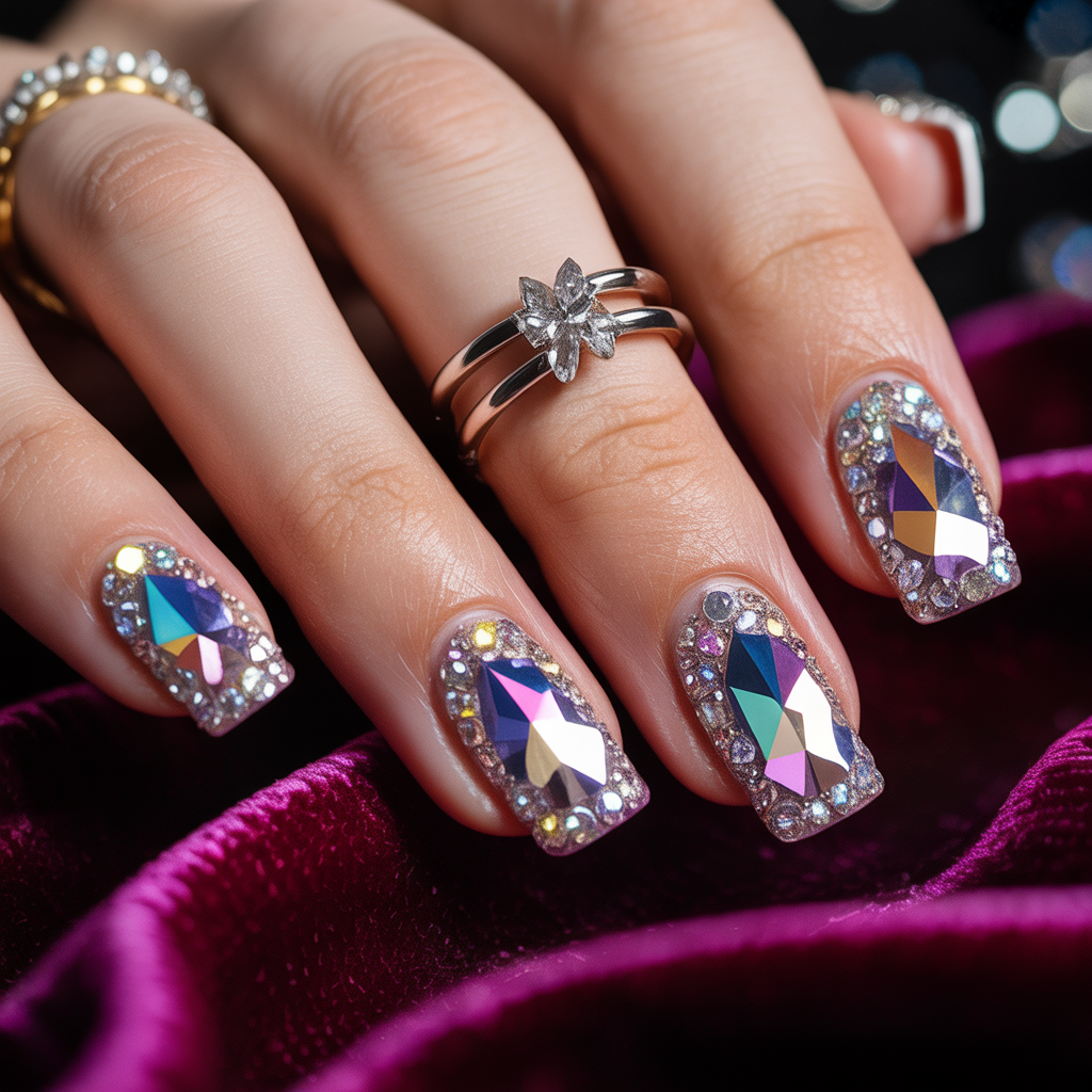 nails diamonds