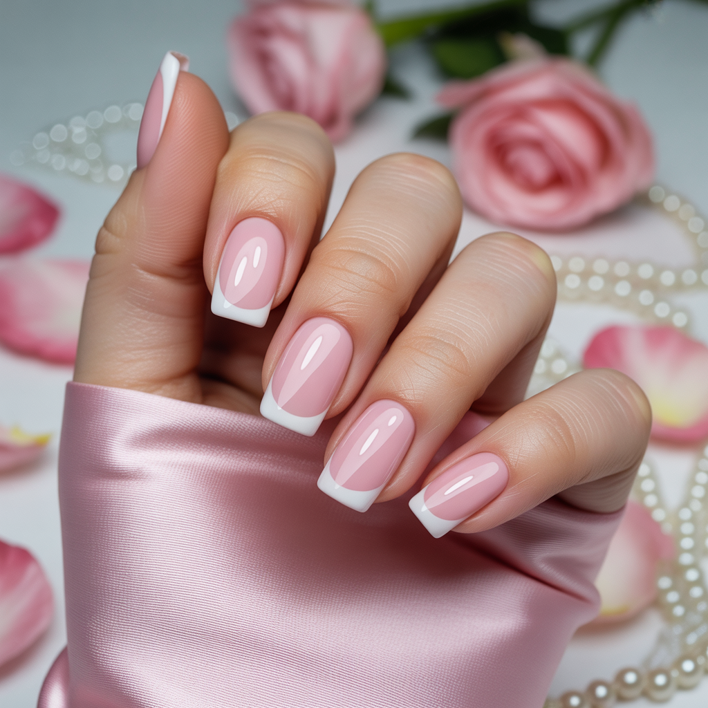 nails french pink