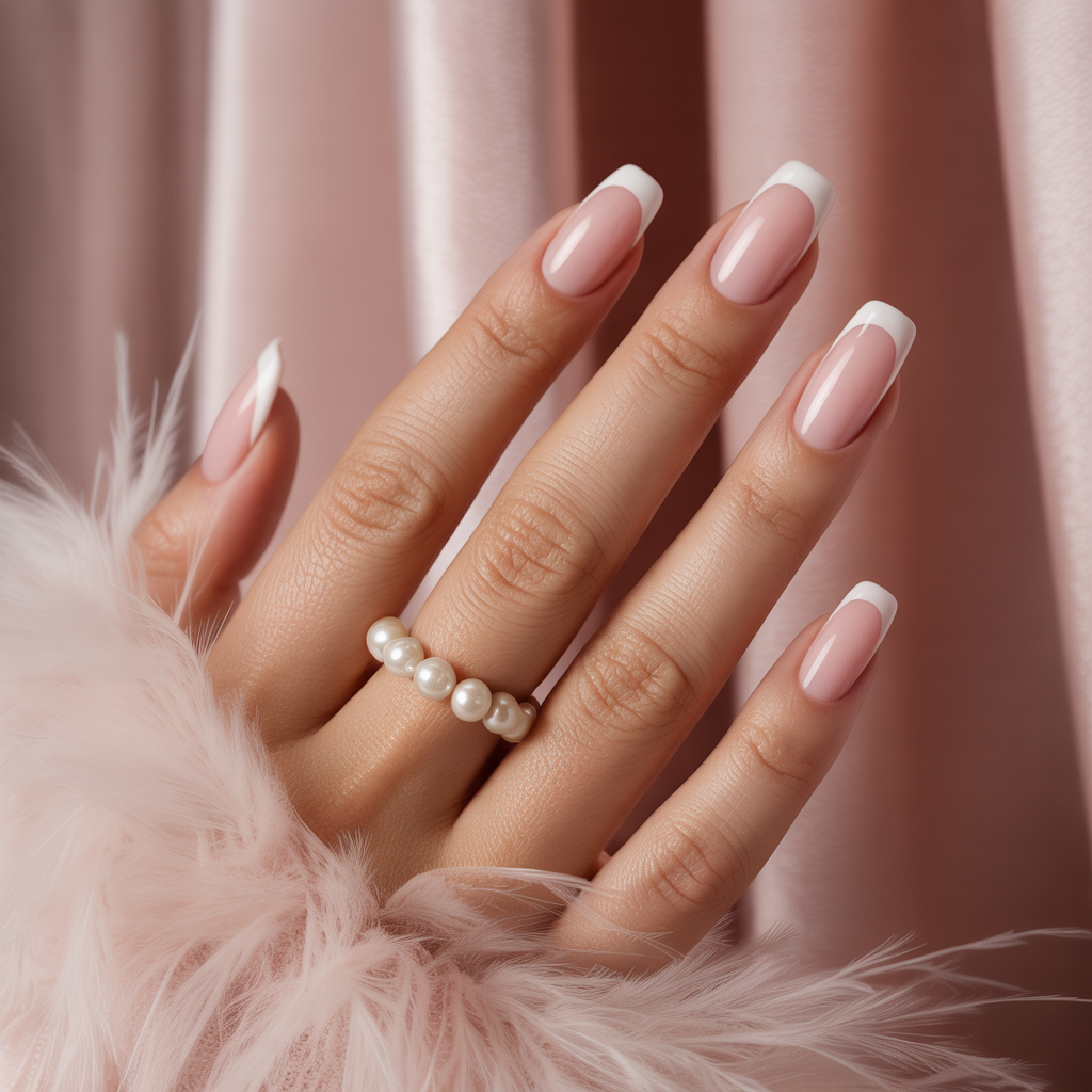nails french pink