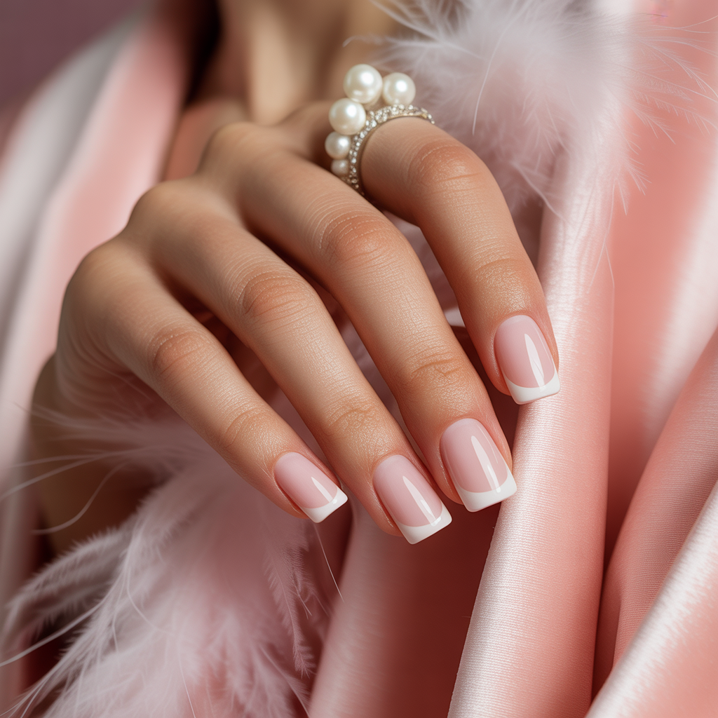 nails french pink