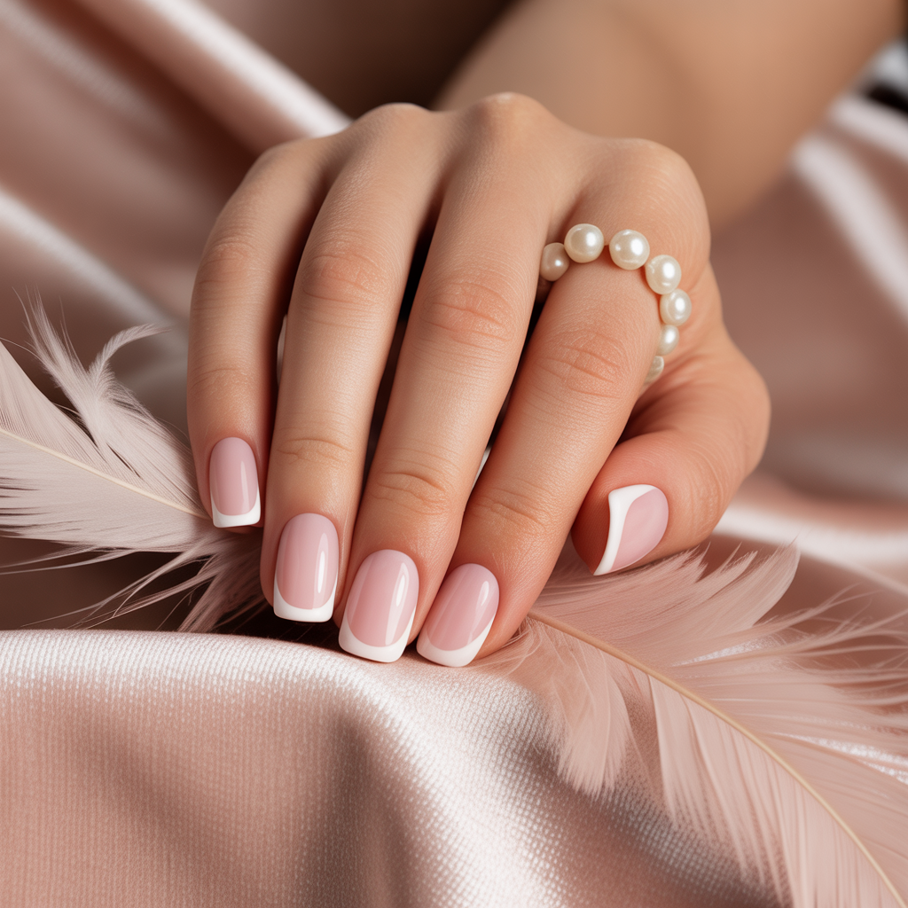 nails french pink