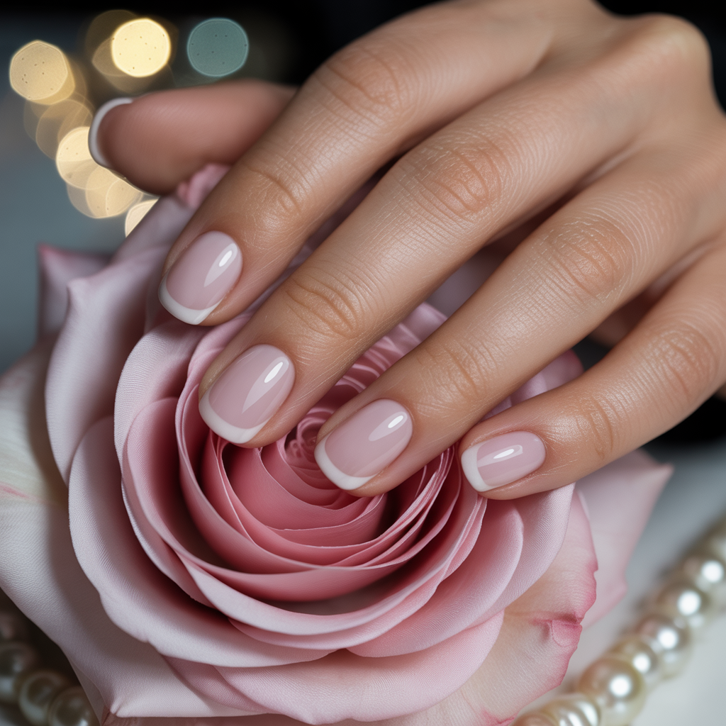 nails french pink