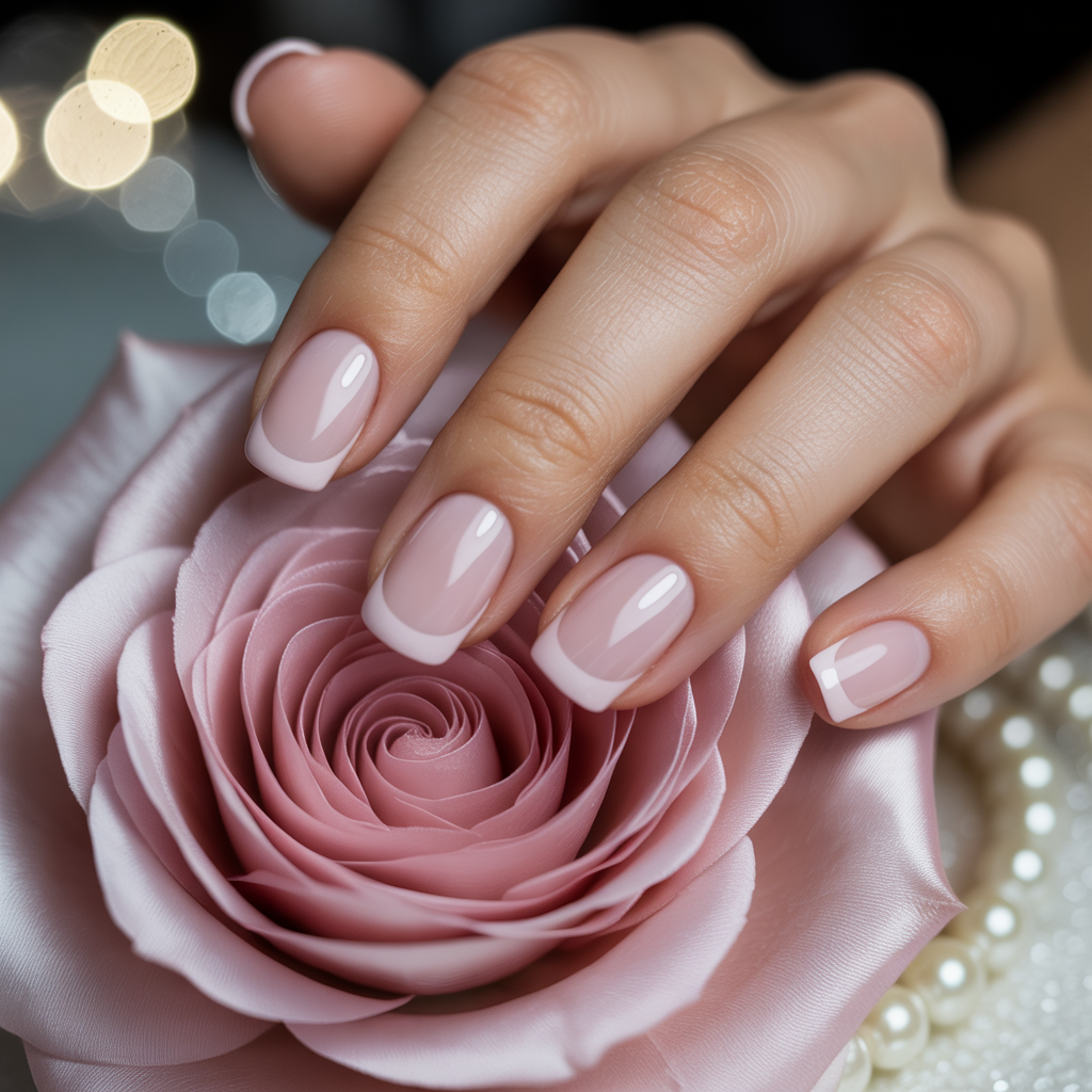 nails french pink
