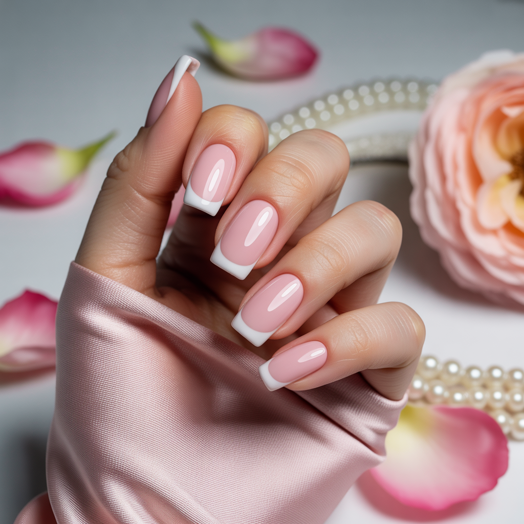 nails french pink