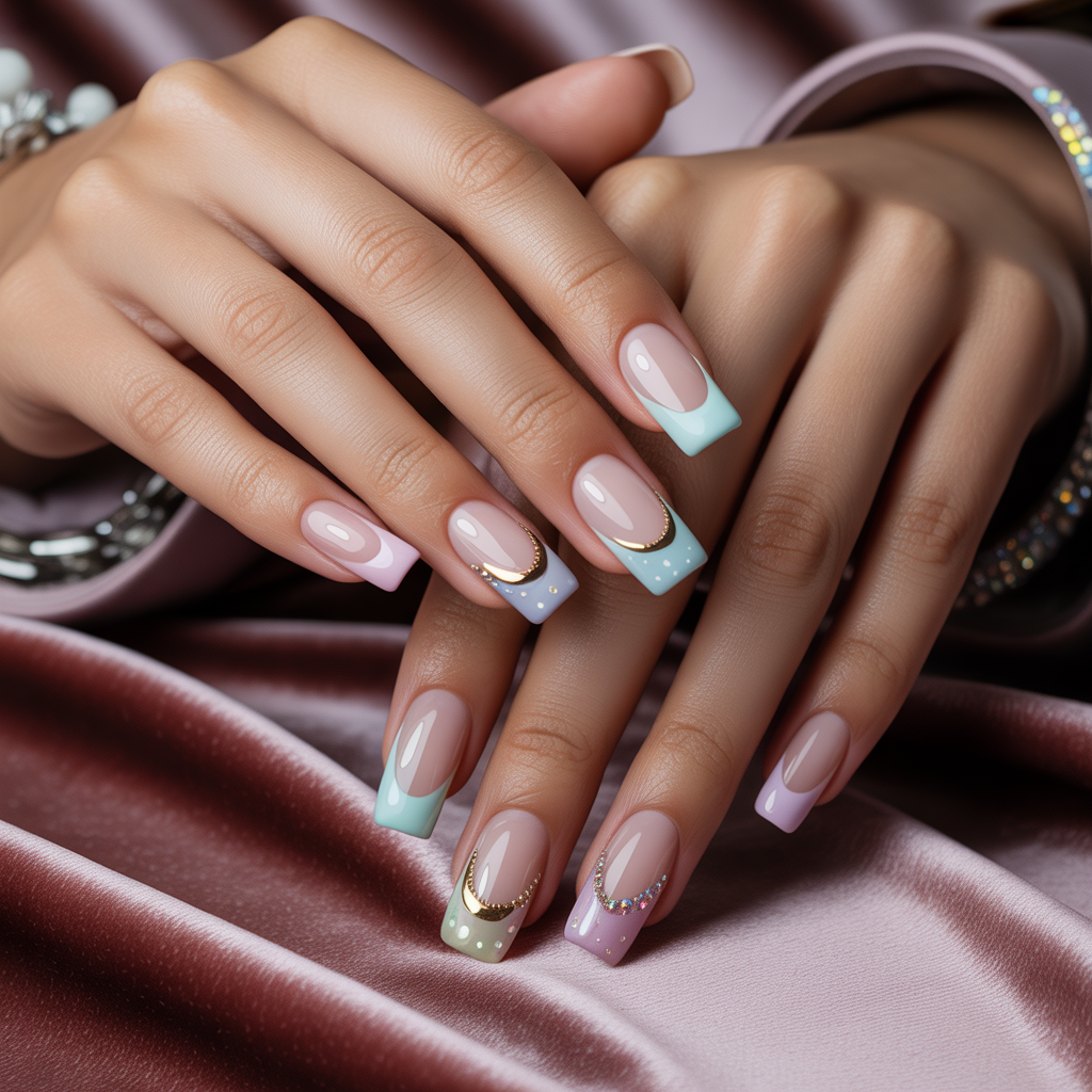 nails french tip design