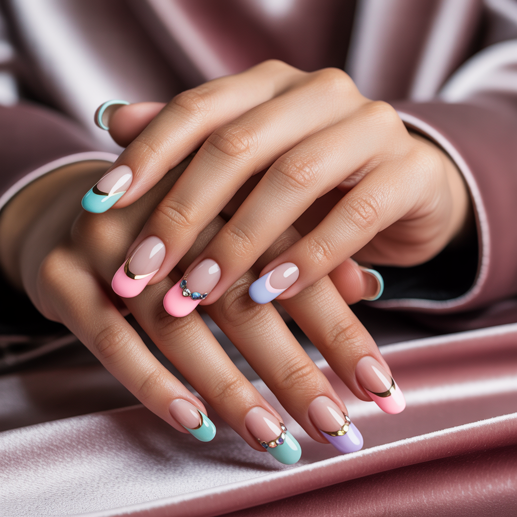 nails french tip design