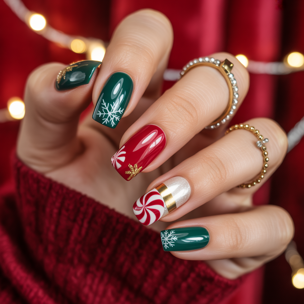 nails ideas christmas