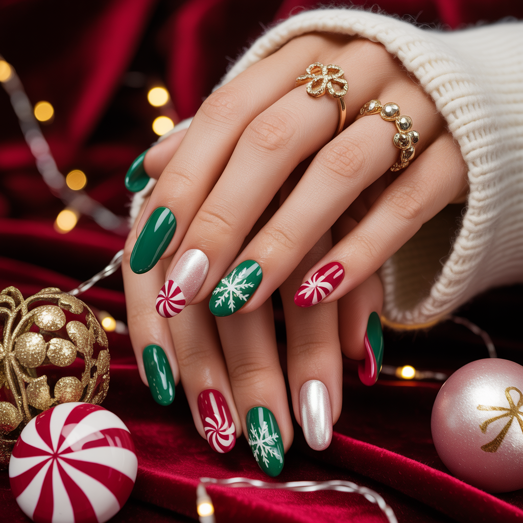 nails ideas christmas
