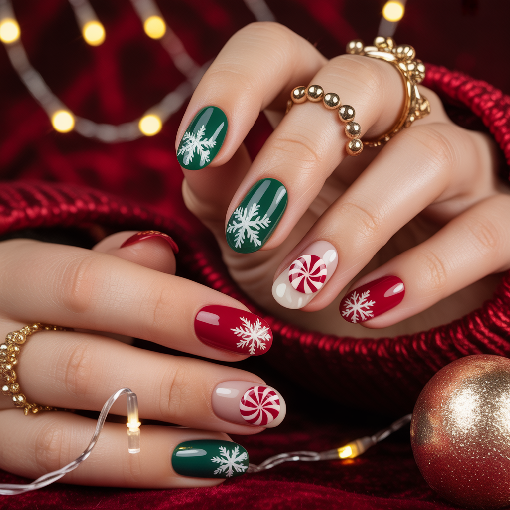 nails ideas christmas