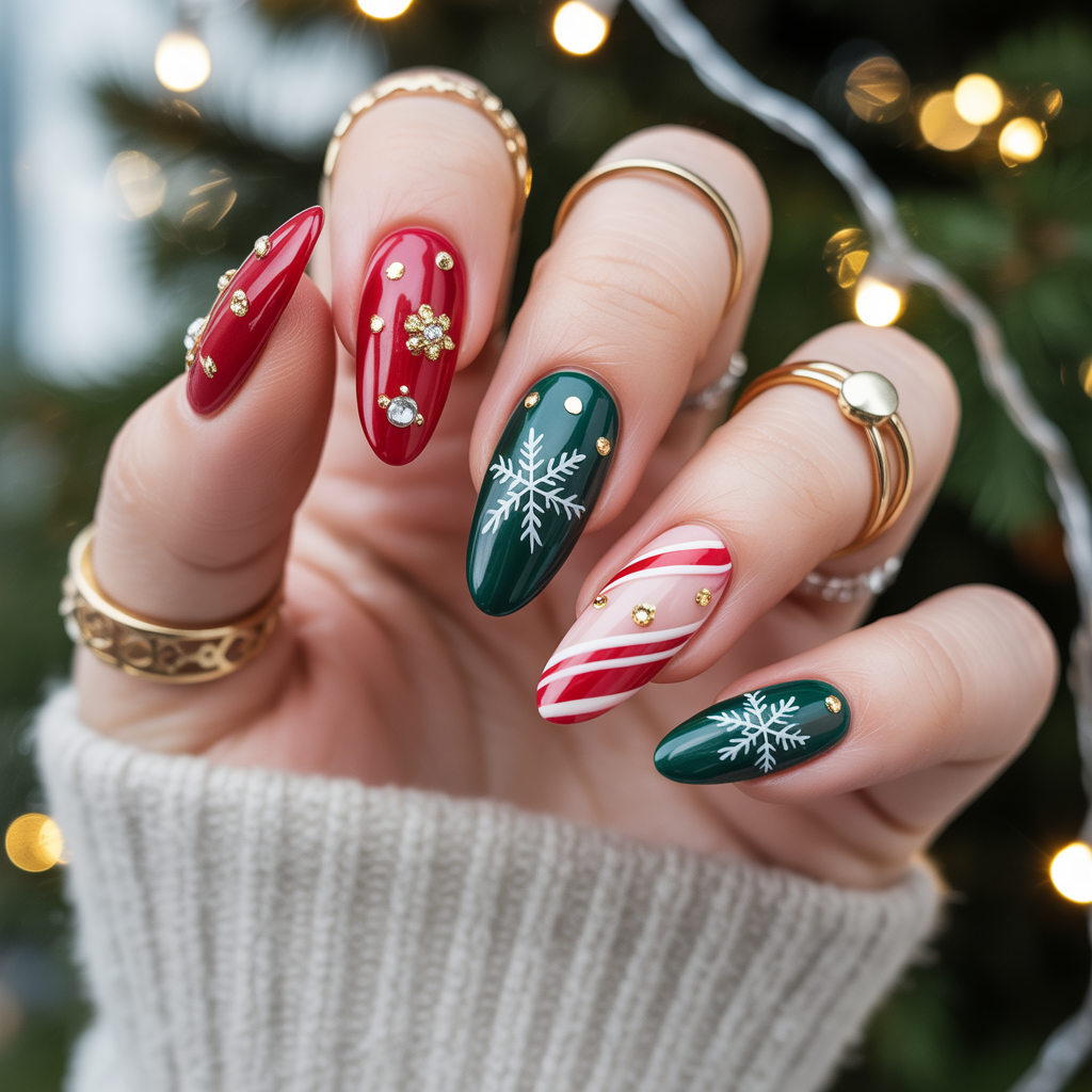 nails ideas christmas
