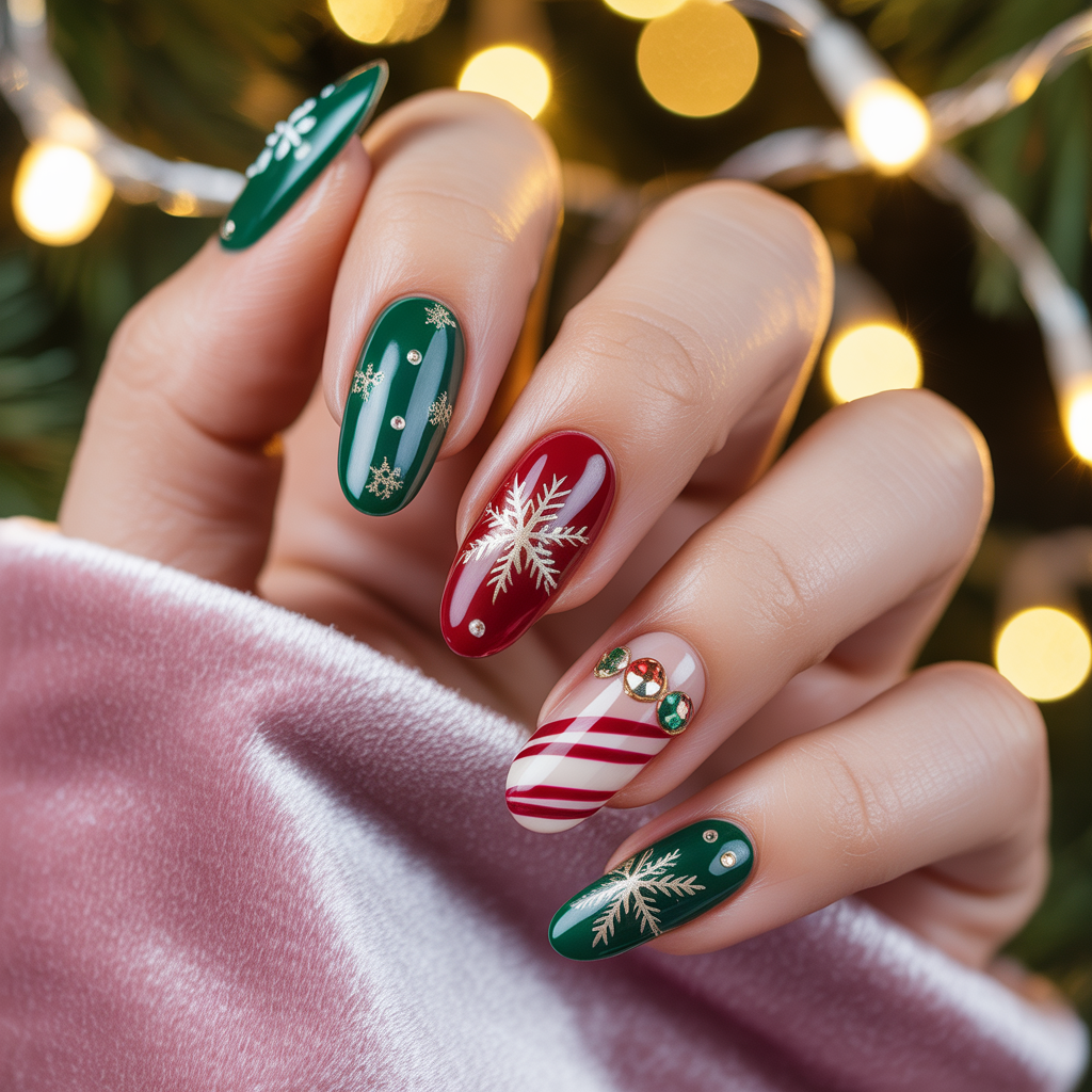 nails ideas christmas