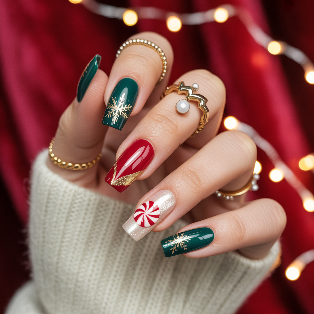 nails ideas christmas
