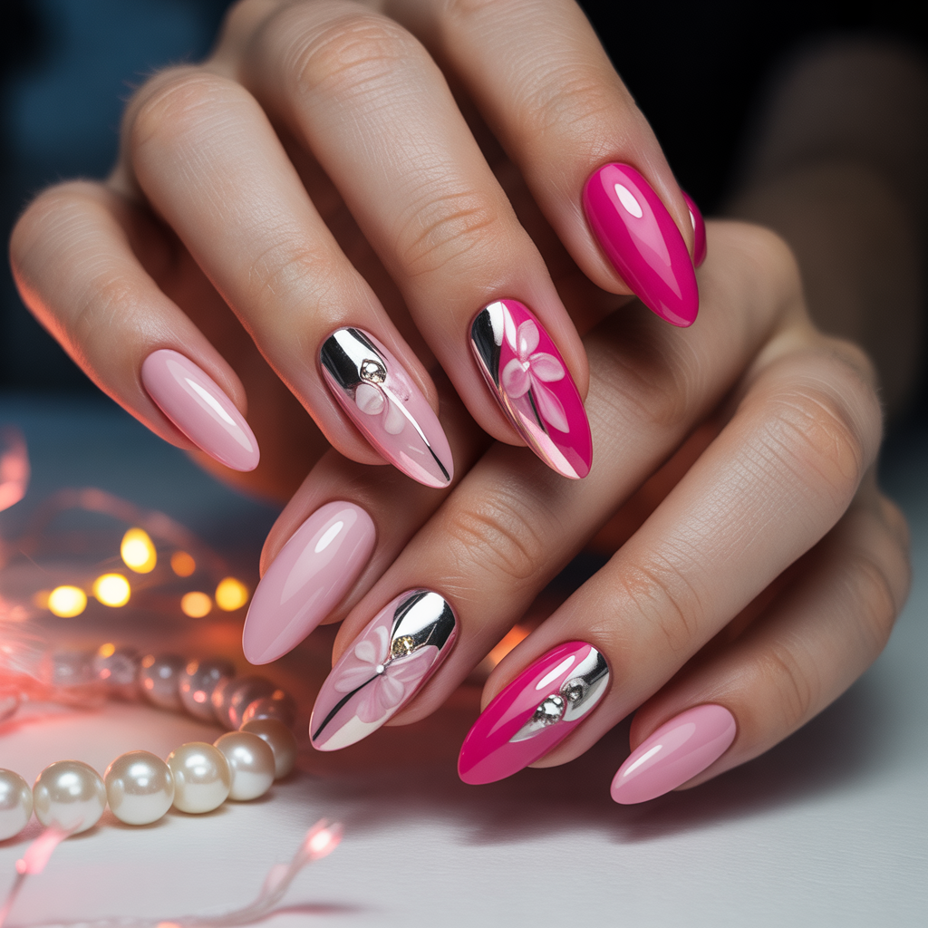nails ideas pink