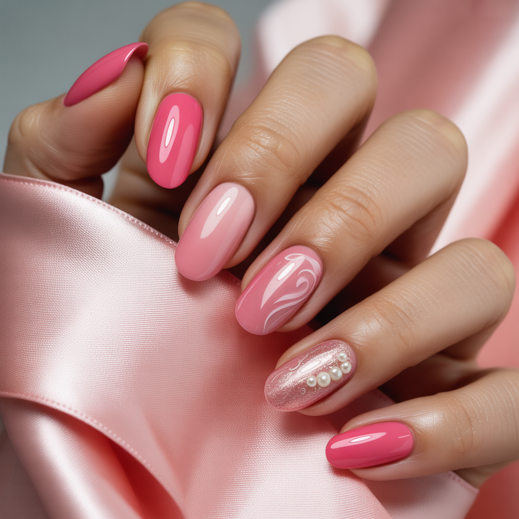 nails ideas pink