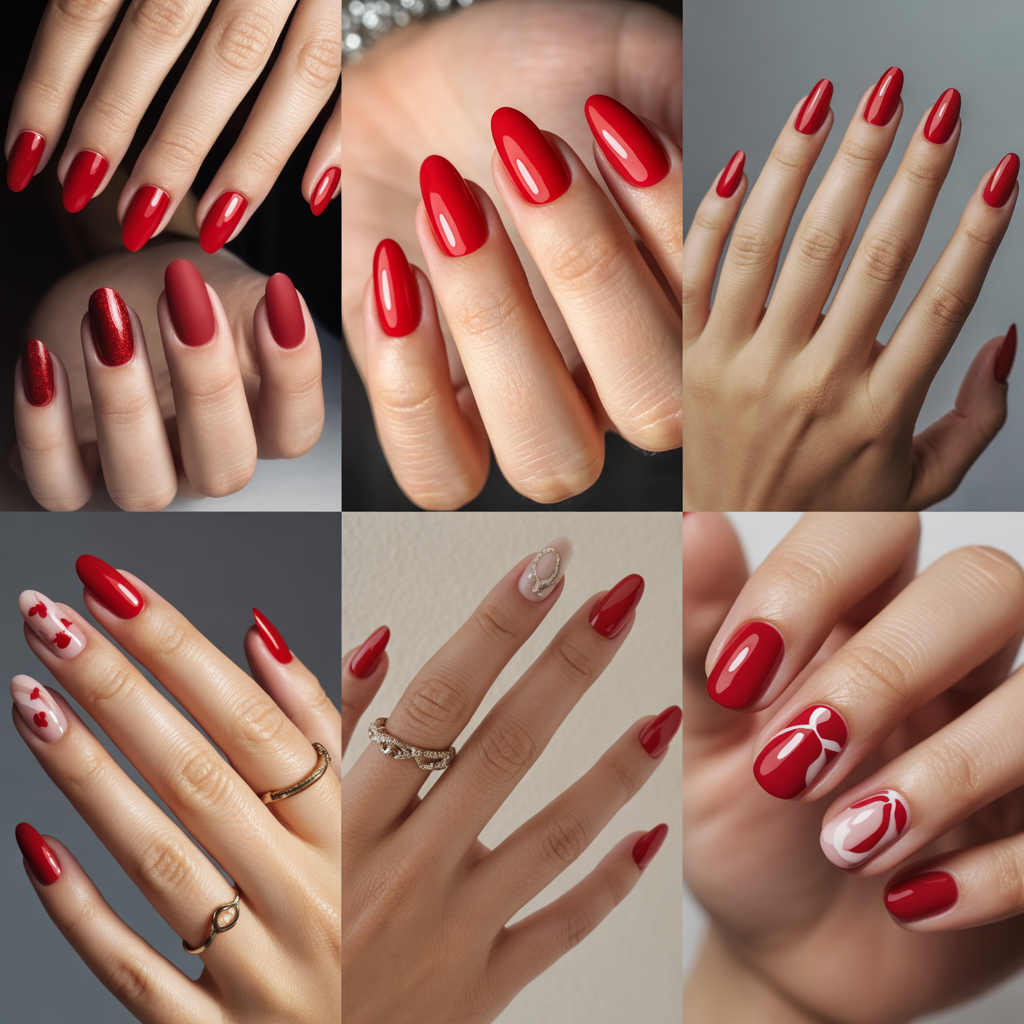 nails ideas red