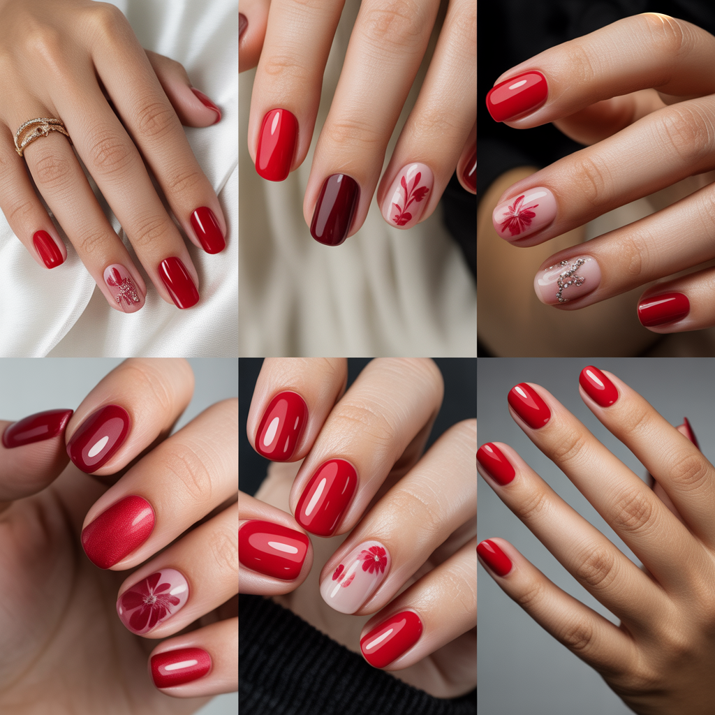 nails ideas red
