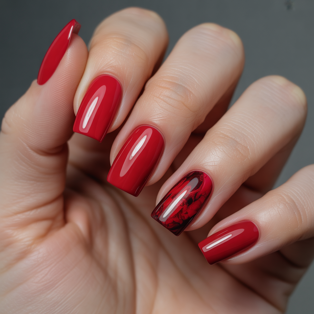 nails ideas red