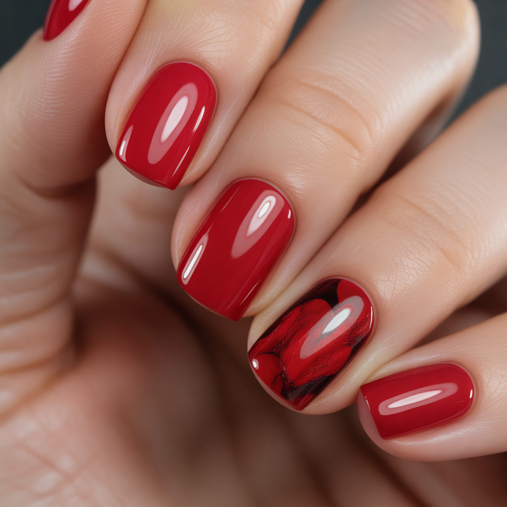 nails ideas red