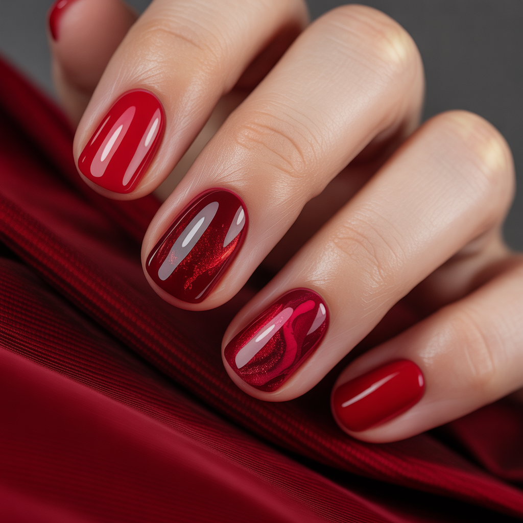 nails ideas red