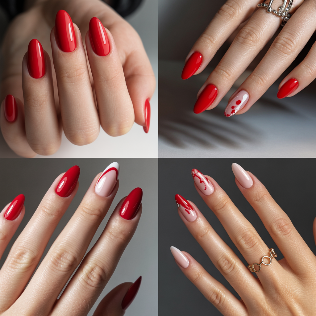nails ideas red