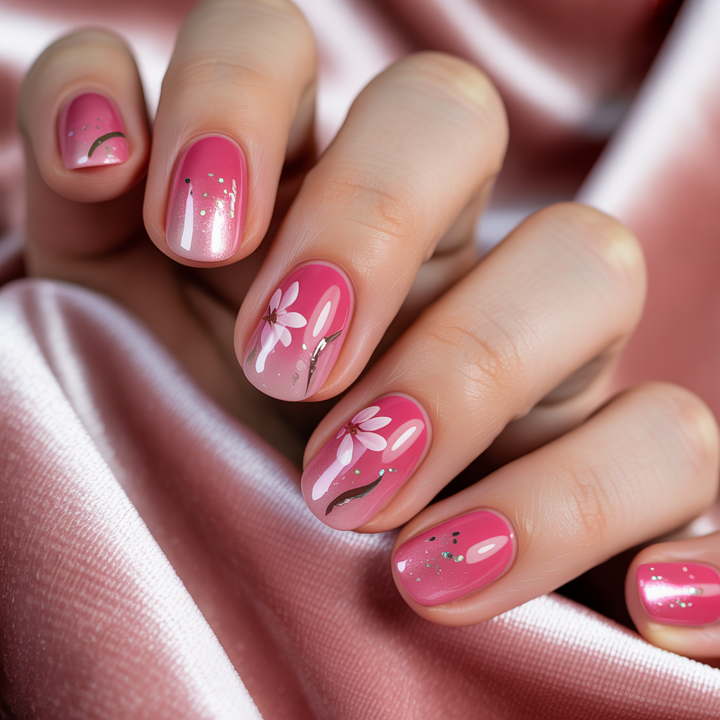 nails inspo pink