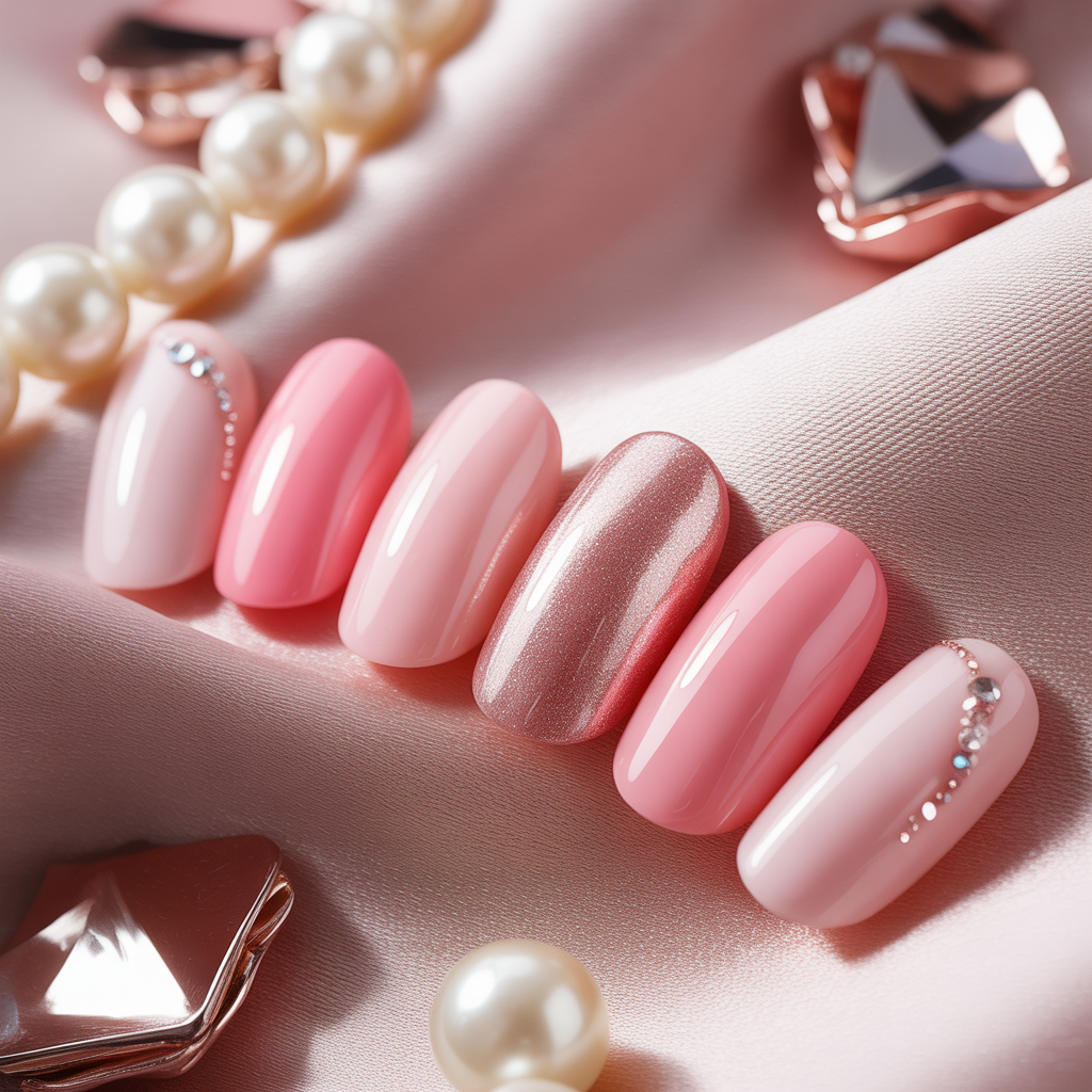 nails inspo pink
