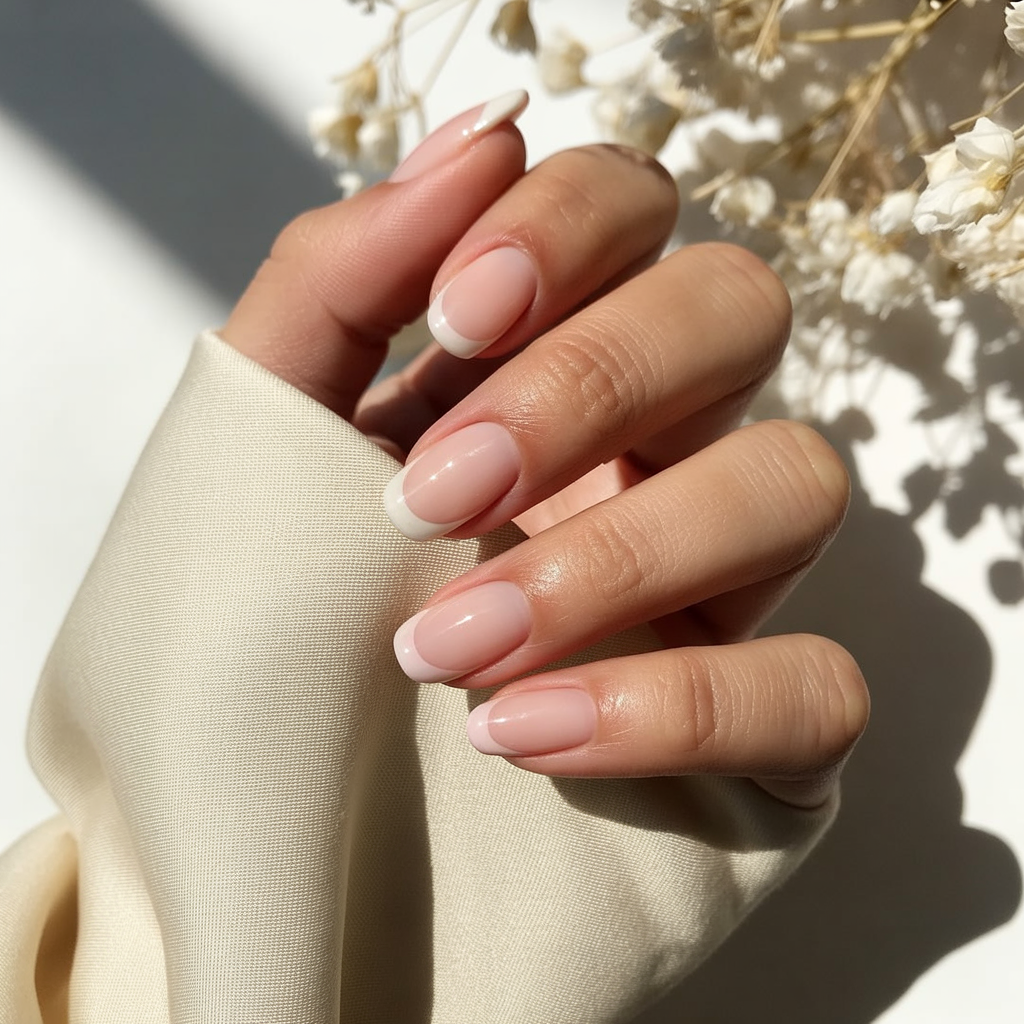 natural looking acrylic nails