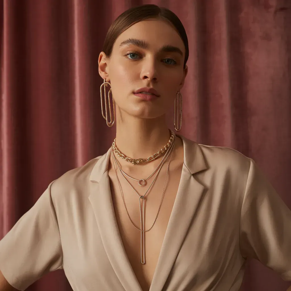 necklace ideas to wear with big dangling earrings
