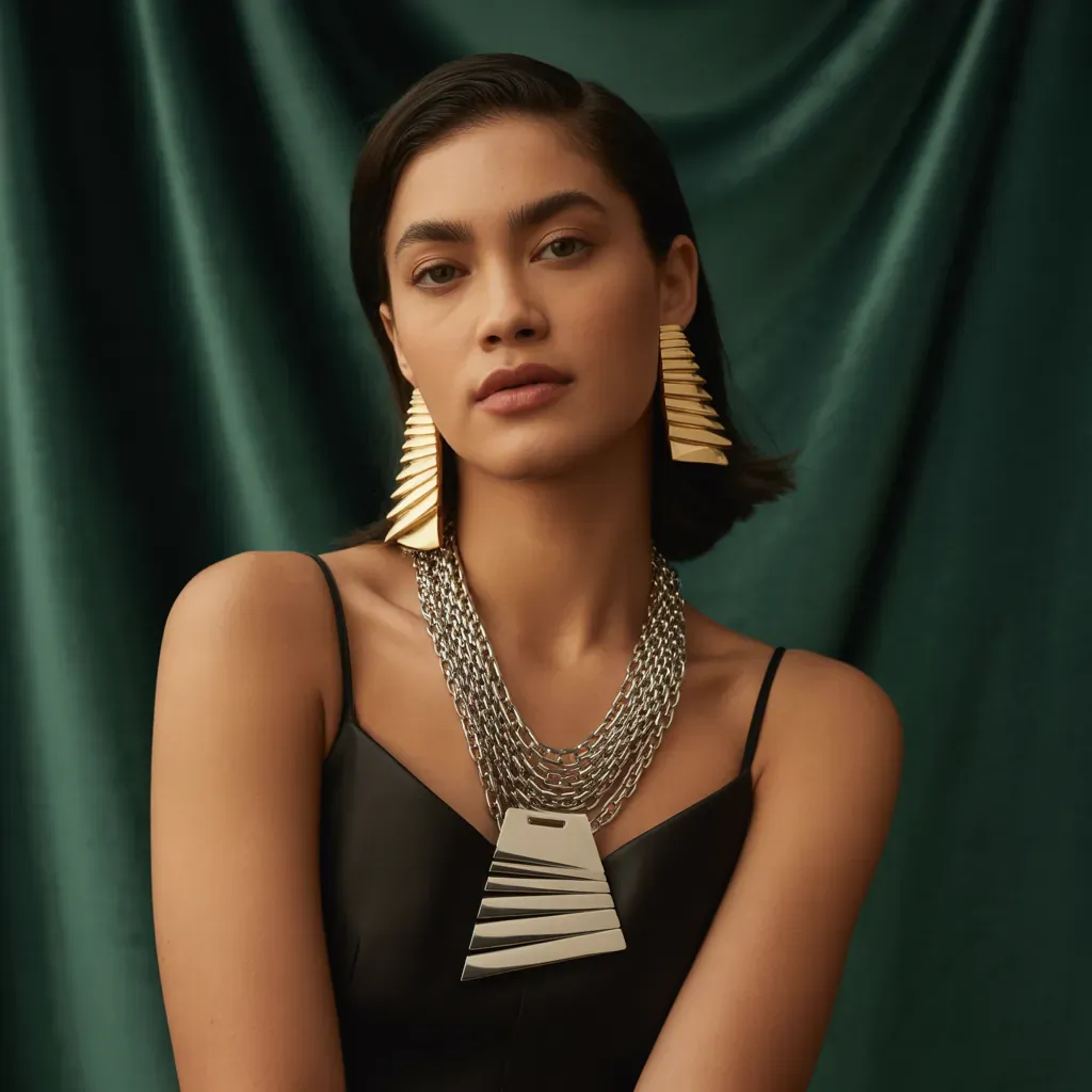 necklace ideas to wear with big dangling earrings